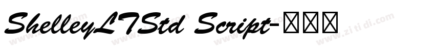 ShelleyLTStd Script字体转换